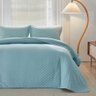 Kit Cobre Leito Colcha Casal 3pç Dupla Face Ravenna 300 fios - Azul - 8