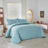 Kit Cobre Leito Colcha Casal 3pç Dupla Face Ravenna 300 fios - Azul - 4