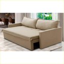 Ver imagem 1 de Sofá sem Caixa Retrátil e Reclinável 2,00m com Molas Karla Linho Bege Rover & Beato