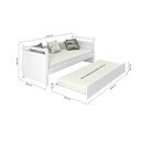 Ver imagem 2 de Bicama Babá Infantil Solteiro Framar Branco