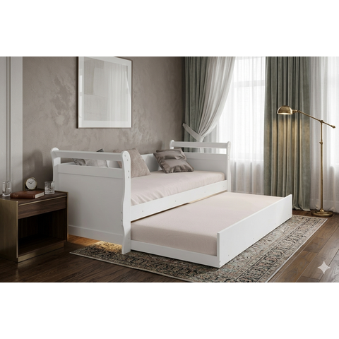 Bicama Babá Infantil Solteiro Framar Branco