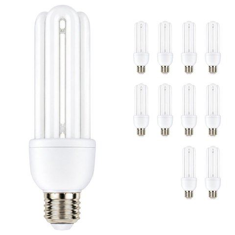 Lampada Fluorescente 127V Kit 10 Uni 20W Iluminação Varanda Luz Quarto Casa Quintal Sala Rua Ambient