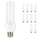 Ver imagem 1 de Lampada Fluorescente 127V Kit 10 Uni 20W Iluminação Varanda Luz Quarto Casa Quintal Sala Rua Ambient