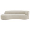 Ver imagem 5 de Divã Recamier Orgânico Tokyo 180cm Lado Esquerdo Bouclé