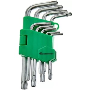 Kit Ferramenta Hexalobular Longo T10 até T50 Contem 9 Peças