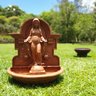 CHAFARIZ DE PAREDE NOSSA SENHORA DAS GRAÇAS FONTE PRONTO ARTES DECORAÇÃO DE JARDIM - 3