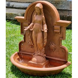 CHAFARIZ DE PAREDE NOSSA SENHORA DAS GRAÇAS FONTE PRONTO ARTES DECORAÇÃO DE JARDIM - 2