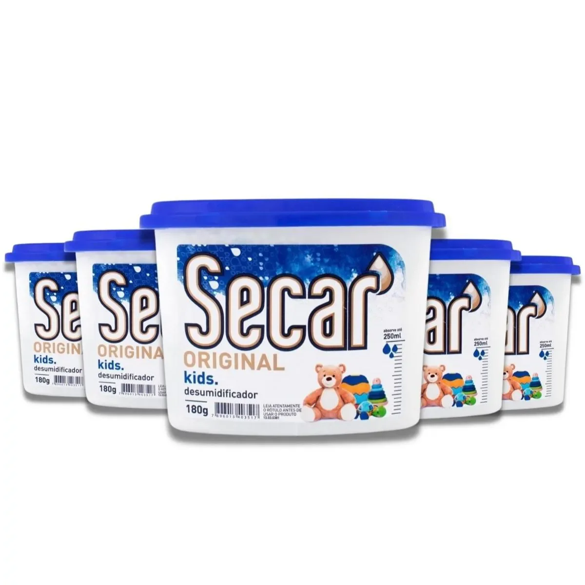 Kit com 5 Anti Mofo Secar Original Kids 180g