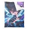 Edredom Solteiro 2 Peças Anime Naruto Sasuke Uchiha Manga - 3