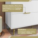 Ver mais imagens de Cômoda para Quarto com 6 Gavetas 135x102cm Safira Branco