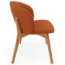 Ver imagem 3 de Cadeira de Jantar e Estar Living Estofada Mia L02 Linho Terracota - Lyam Decor