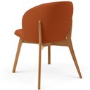 Ver imagem 4 de Cadeira de Jantar e Estar Living Estofada Mia L02 Linho Terracota - Lyam Decor