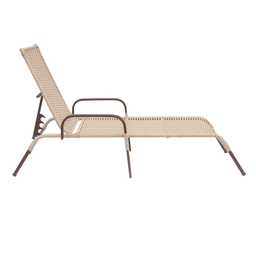 Espreguiçadeira Piscina Reclinável Fibra Sintética Alumínio Sicília - 3