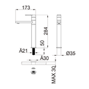 Ver imagem 6 de Torneira 1/4 Volta Cromada Redonda Bica Alta Giratória