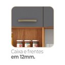 Ver imagem 5 de Cozinha Emilly 6 Portas 4 Gavetas c/Nichos Yescasa Cinza/Cinamomo/Grafite