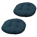 Ver imagem 1 de Almofada Futton Redonda Kit 2 Uni Assento Cadeira Sofa Sala Escritorio Home Office Estudio Quarto de