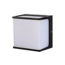 Ver imagem 1 de Arandela de Parede Led Elion Quadrado Externo 3000k 8w Bivolt 12x12x9,2cm Policarbonato Preto - Nord