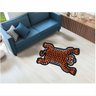 Tapete Capacho Animal Tigre Listrado no Formato 1,00x0,60 Cm:laranja - 1