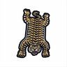 Tapete Capacho Animal Tigre Listrado no Formato 1,00x0,60 Cm:laranja - 3