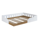 Ver imagem 3 de Cama Montessoriana Infantil Casal com Proteção Lateral CM6140 190x140cm Branco - Art In Móveis