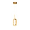 Ver imagem 6 de Luminaria Pendente Led 3w Sparkle Moderna Decorativa Dourada com Efeito Cristal Oval