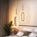 Ver imagem 1 de Luminaria Pendente Led 3w Sparkle Moderna Decorativa Dourada com Efeito Cristal Oval