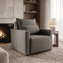 Ver imagem 3 de Poltrona Retrátil Reclinável Cama Confortável Luiza Linho