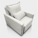 Ver imagem 1 de Poltrona Retrátil Reclinável Cama Confortável Luiza Linho