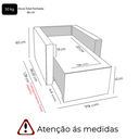 Ver imagem 6 de Poltrona Retrátil Reclinável Cama Confortável Luiza Linho