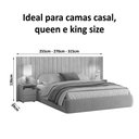 Ver imagem 2 de Cabeceira Extensível Frida Cinamomo Off White Madetec