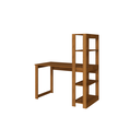 Ver imagem 1 de Escrivaninha com Estante Many:freijó