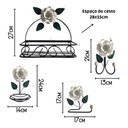 Ver imagem 3 de Kit 4 Peças Organizadores para Banheiro:branco