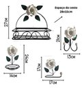 Ver imagem 3 de Kit 4 Peças Organizadores para Banheiro:branco