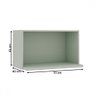 Armário Aéreo de Cozinha Iluminata 100% Mdf Mint - Genialflex - 2