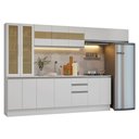 Ver imagem 2 de Armário de Cozinha Completa 100% Mdf 300 Cm Smart Madesa 04 Branco