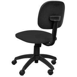 Kit Mesa Escritório Lead 1 Gaveta Industrial F01 Preto Fosco e Cadeira Economy Corano - Lyam Decor - 2