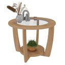 Ver imagem 5 de Mesa de Centro Mdf 60 Cm Sala de Estar 4575 Carvalho Arly