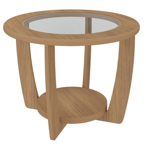 Mesa de Centro Mdf 60 Cm Sala de Estar 4575 Carvalho Arly