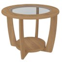 Ver imagem 1 de Mesa de Centro Mdf 60 Cm Sala de Estar 4575 Carvalho Arly