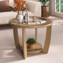 Ver imagem 6 de Mesa de Centro Mdf 60 Cm Sala de Estar 4575 Carvalho Arly