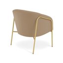 Ver imagem 7 de Poltrona Sala Industrial Alta Dourado Kit 2 Stella Suede D03 - D’Rossi