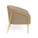 Ver imagem 6 de Poltrona Sala Industrial Alta Dourado Kit 2 Stella Suede D03 - D’Rossi