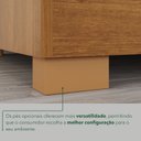 Ver mais imagens de Guarda-Roupa Modulado Canto com Pé 1 Porta Fortaleza Marrom/Cinamomo