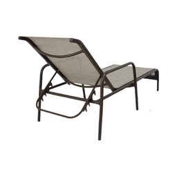 Kit 2 Espreguiçadeiras de Piscina em Alumínio e Tela Sling Capuccino - 5