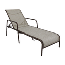 Ver imagem 4 de Kit 2 Espreguiçadeiras de Piscina em Alumínio e Tela Sling Capuccino