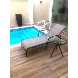 Kit 2 Espreguiçadeiras de Piscina em Alumínio e Tela Sling Capuccino - 2