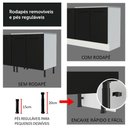 Ver imagem 7 de Balcão Madesa Agata 84 x 40cm com 1 Porta Branco e Preto
