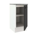 Ver imagem 4 de Balcão Madesa Agata 84 x 40cm com 1 Porta Branco e Preto