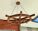 Ver imagem 5 de Kit 2 Lustre Luminária Pendente 65cm Leme de Navio 1b