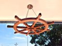 Ver imagem 1 de Kit 2 Lustre Luminária Pendente 65cm Leme de Navio 1b